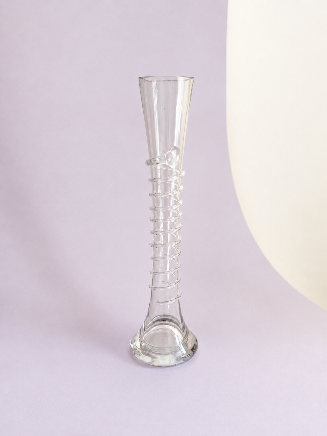 Glass Spiral Vase