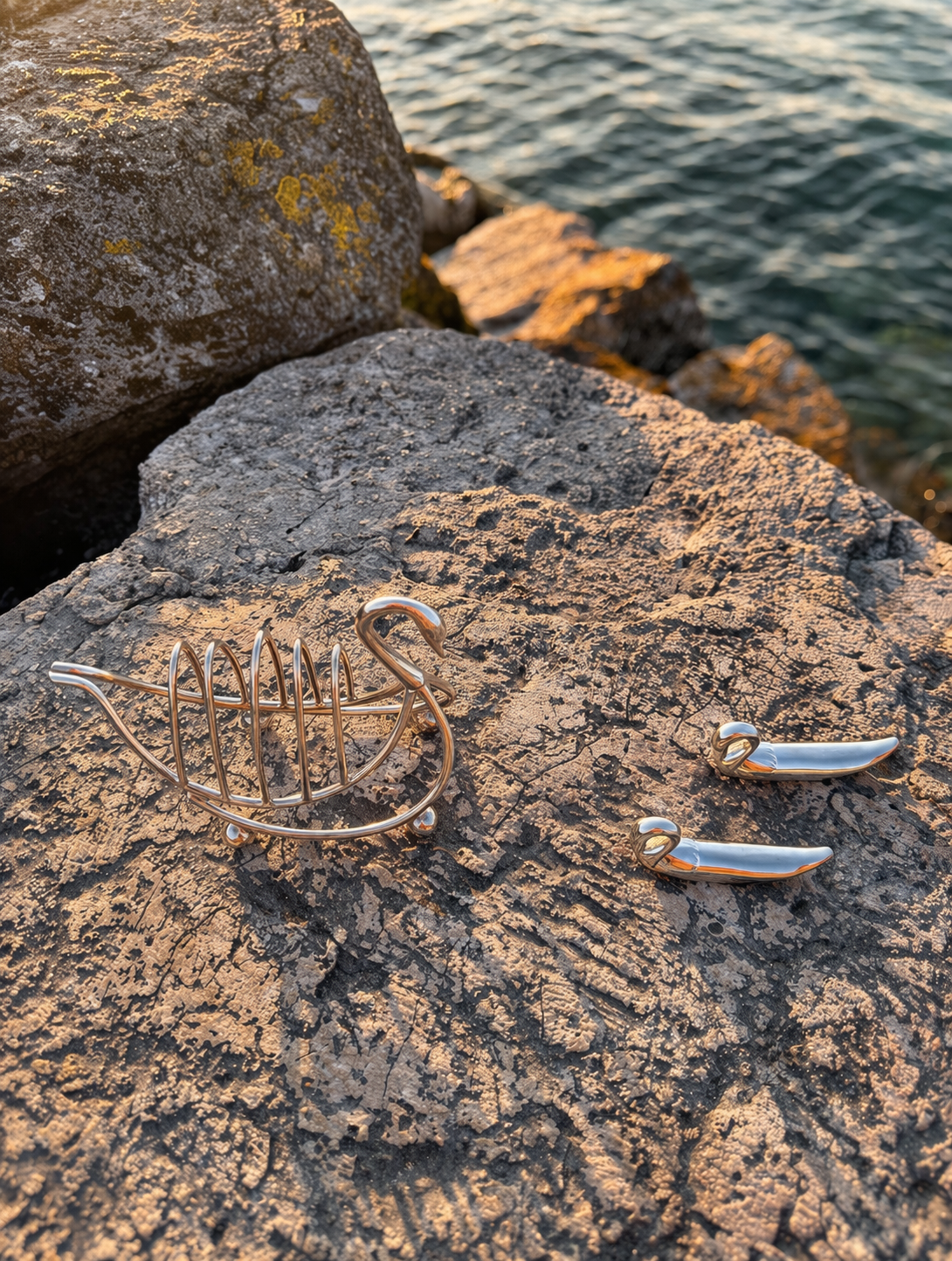 Swan cutlery holders