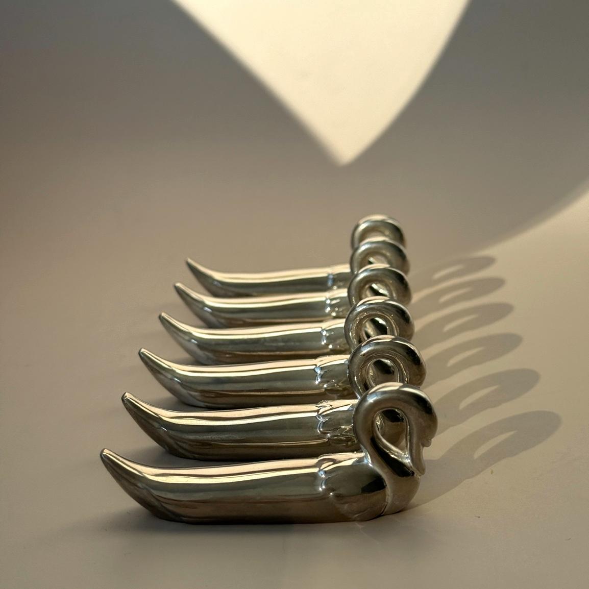 Swan cutlery holders