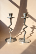 Set of Zigzag Candleholders