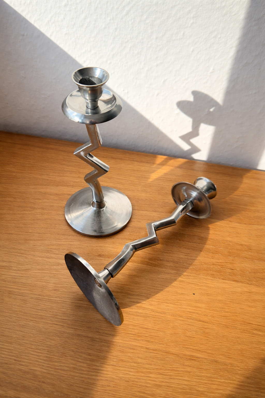 Set of Zigzag Candleholders