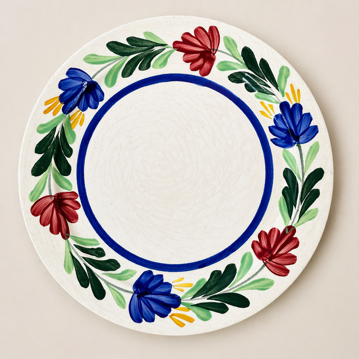 Floral Hand-Painted Antique Set