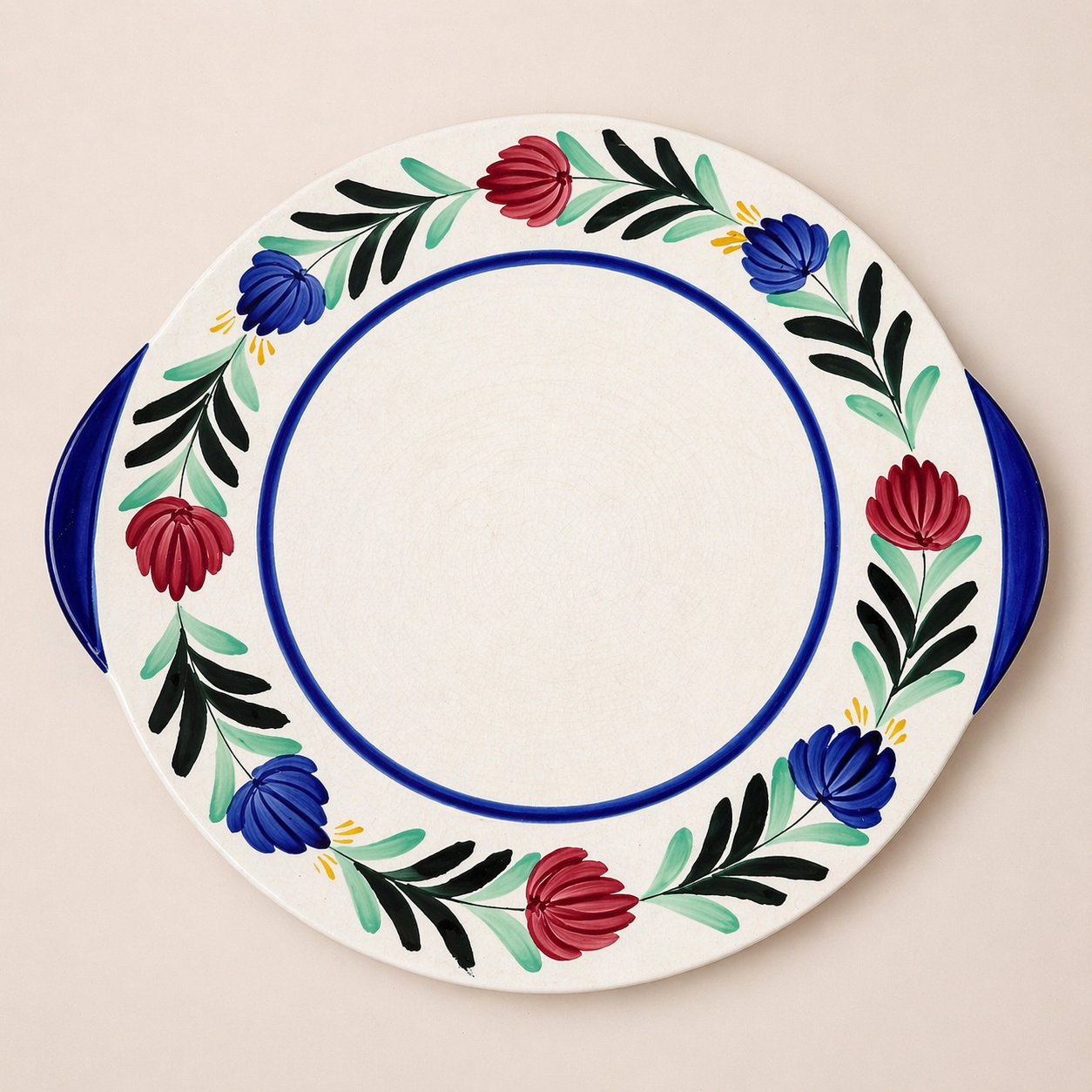 Floral Hand-Painted Antique Set