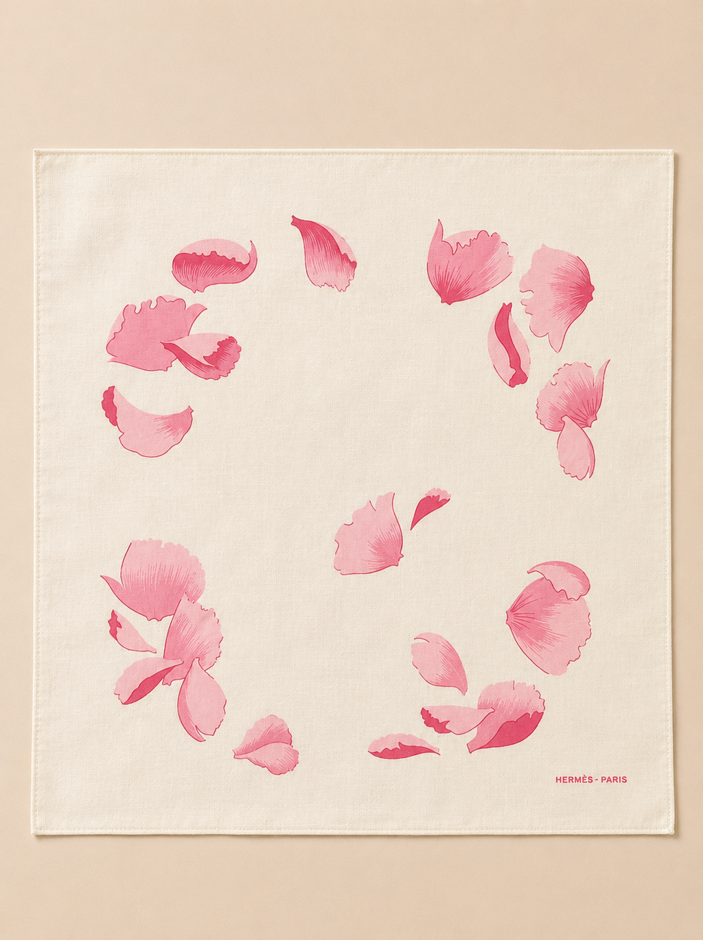 Hermès Les Pivoines Placemats & Napkins (Set of 5) - circa 1990's