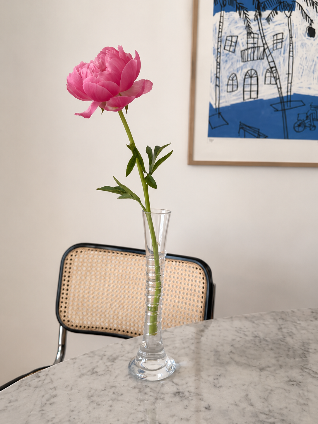 Glass Spiral Vase